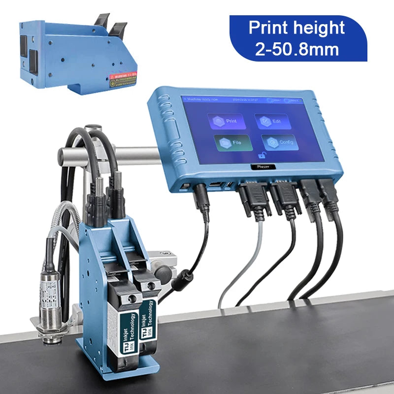 High Definition Multilingual 260E Online Inkjet Printer Digital Label Logo Date Batch Number Tij Coding Inkjet Printing Machine