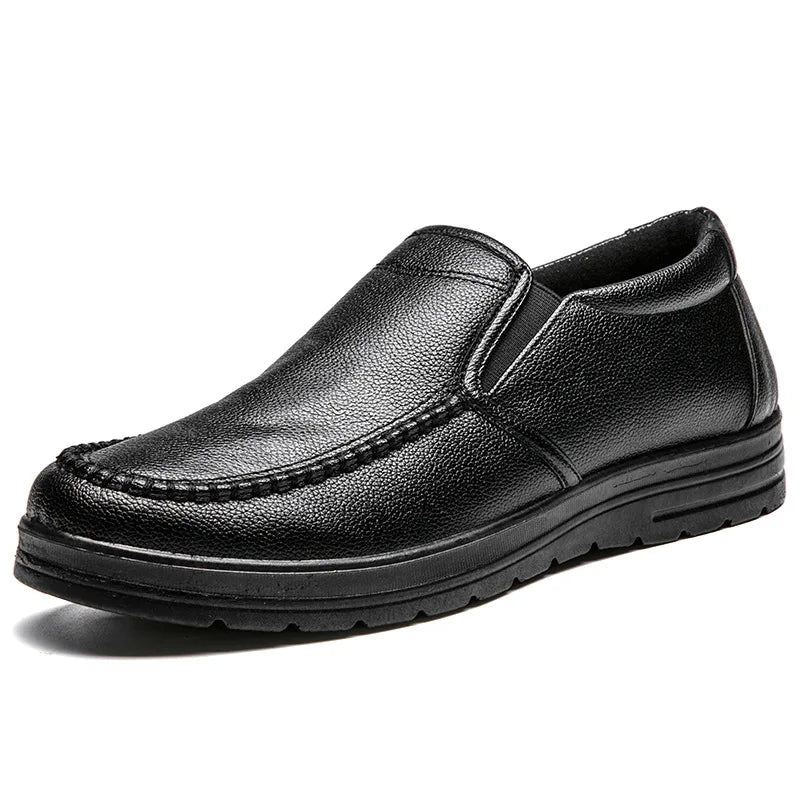 Genuine Leather Shoes Men Loafers Soft Comfortable Mens Business Shoes Flat Casual Footwear Male Brand Shoes KA2707