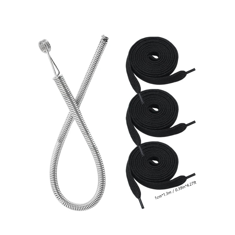 iLMH Bendable Spring Drawstring Threader, Pants Hoodies Elastic Band Lace Cord Flexible Drawstring Thread DIY Sewing Accessories