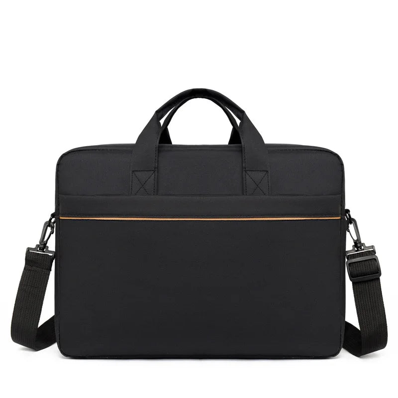 Laptop shoulder bag, men's laptop bag, large capacity business briefcase, inner bag storage