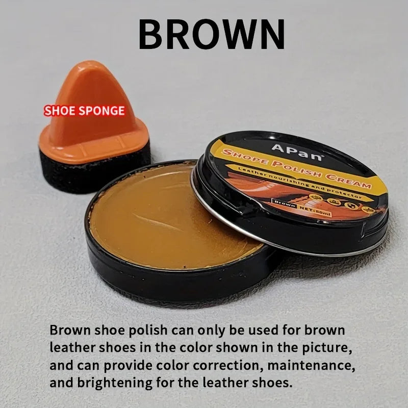 Faux leather shoe polishing kit - Leather care agent shoe care cream colorless shoe wax car leather care and interior cleaner