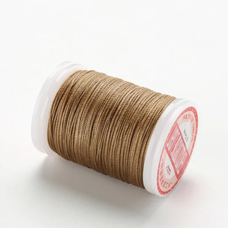 Waxed Thread For Leather DIY Accessories Leather Craft Sewing Thread Round Waxed Thread Polyester Cord Wax Coated Strings