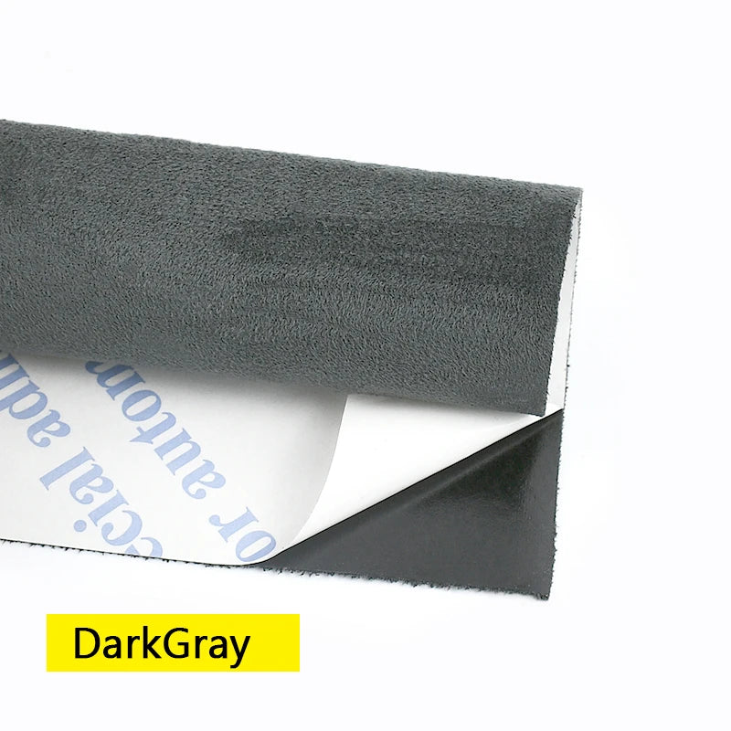 20*30-100*143cm Synthetic Leather Self-adhesive Fabric Car Interior Suede Adhesive Fabrics Door Velvet Decor Cloth DIY Accessory