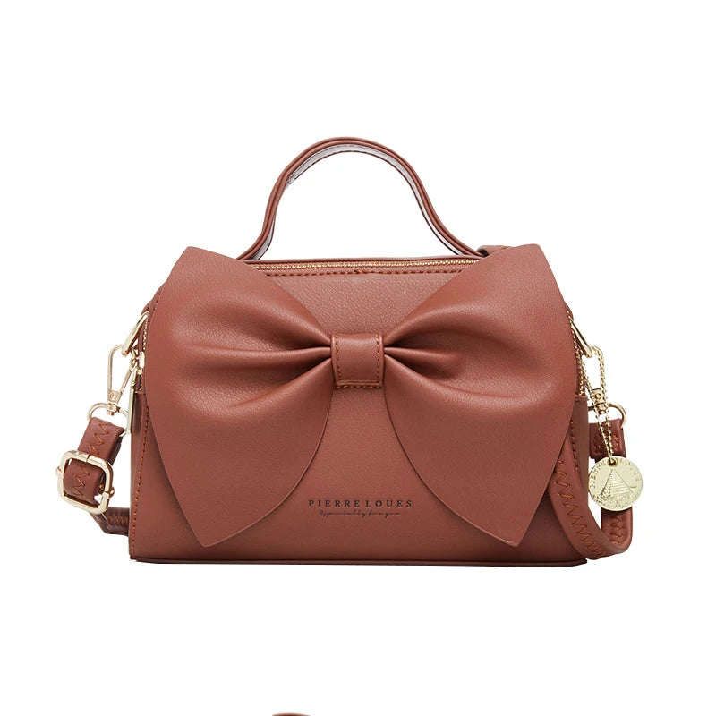 Elegant Women PU Leather Handbags Female Shoulder Crossbody Bags for Women Handbags High Quality Ladies Messenger Hand Bags Bow