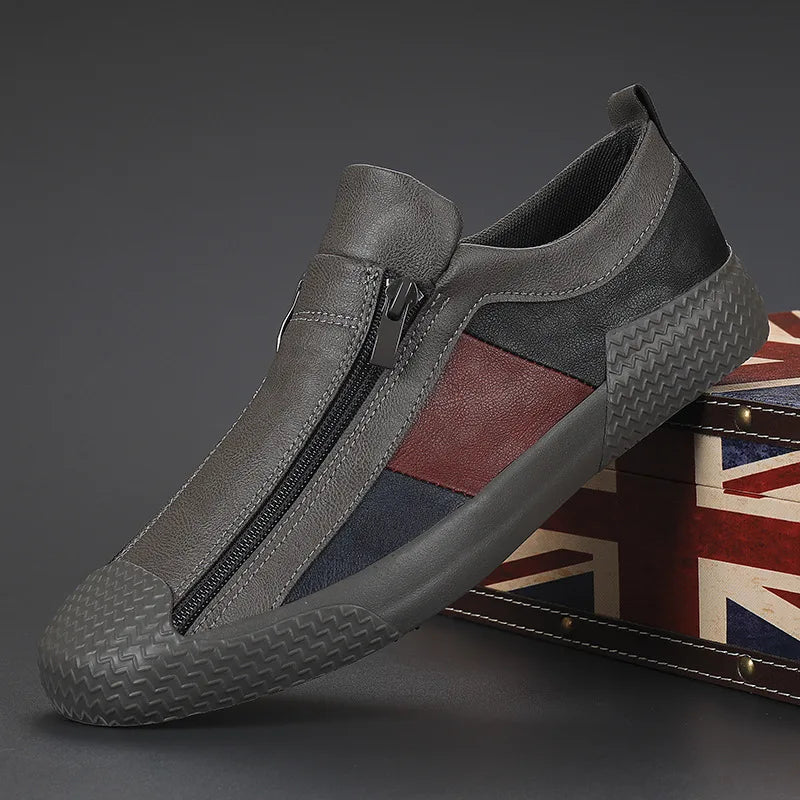 2025Leather Casual Shoes for Men Shoes Design Sneakers Man Comfortable Leather Shoes Men Loafers Hot Sale Moccasins Driving