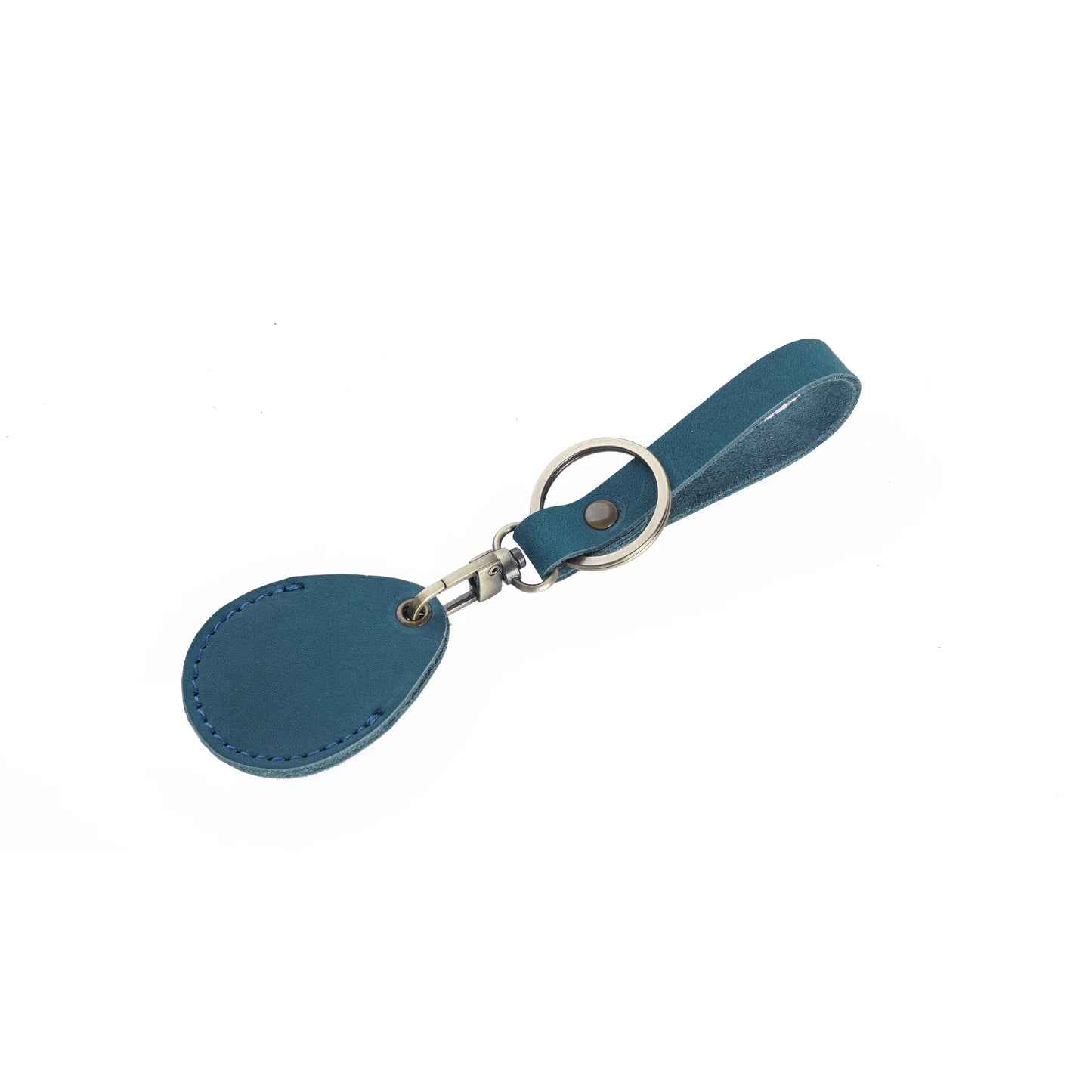 Leather Access Card Case Anti-lost Anti-fall Keychain Accessories, Leather Keychain Holder with Key Chain Ring