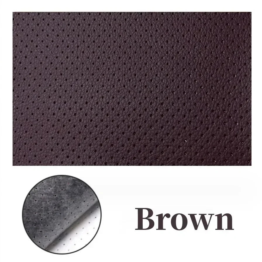Perforated Leather Breathable Perforated Self-Adhesive Leather Repair Patch for Furniture Seats Chair Faux Leather Vinyl Repair