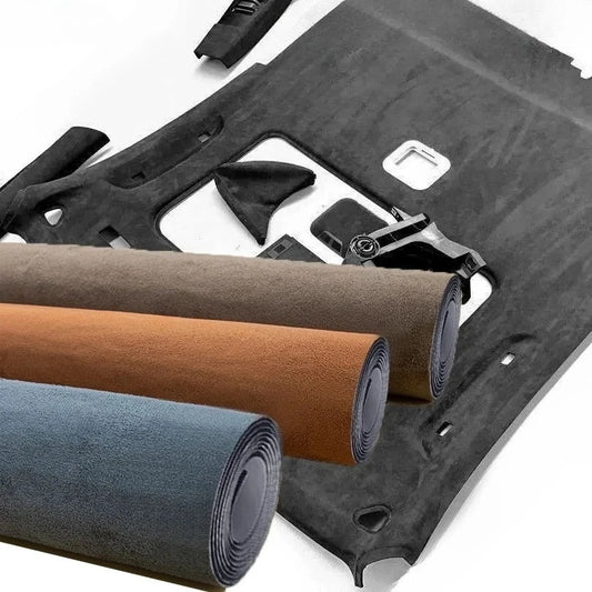 Suede Fabric Window Film Self-adhesive Synthetic Leather Stretchable Interior Film Suitable for Automotive and Home Decorate