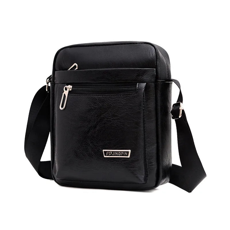 Men's PU Leather Crossbody Shoulder Bags High quality Tote Fashion Business Man Messenger Bag Leather Bags fanny pack
