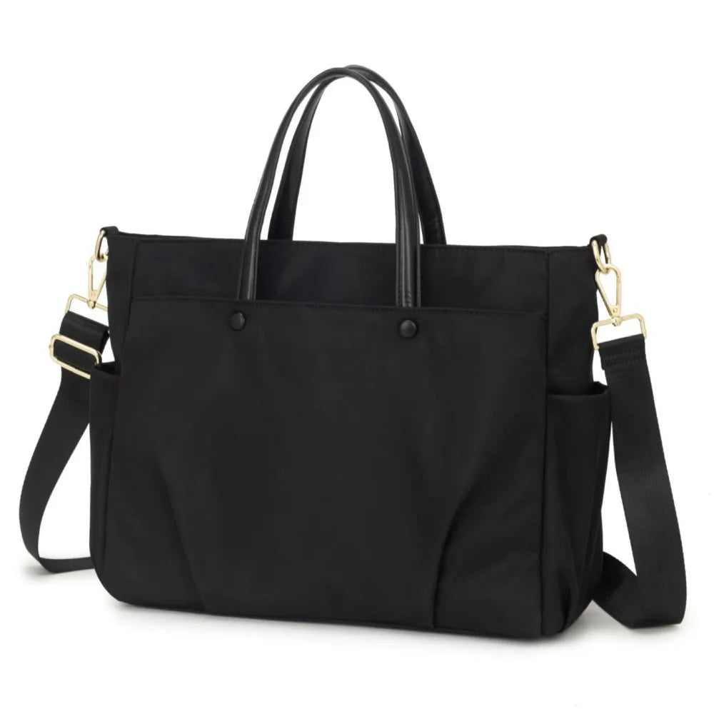 Shoulder Strap Portable Laptop Bags 15/16inch with Handle Laptop Handbag Side Pocket Solid Color Notebook Sleeve Bag Travel