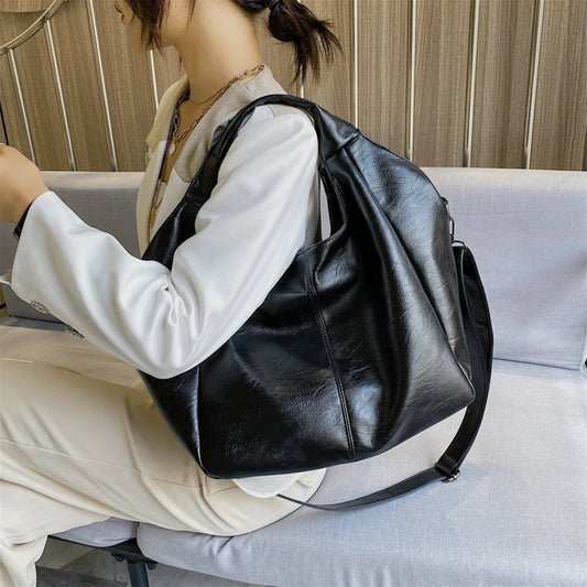 Fashion Women Handbags Female Large Shoulder Bags For Travel Weekend Shopping Feminine Bolsas Soft Leather White Messenger bag