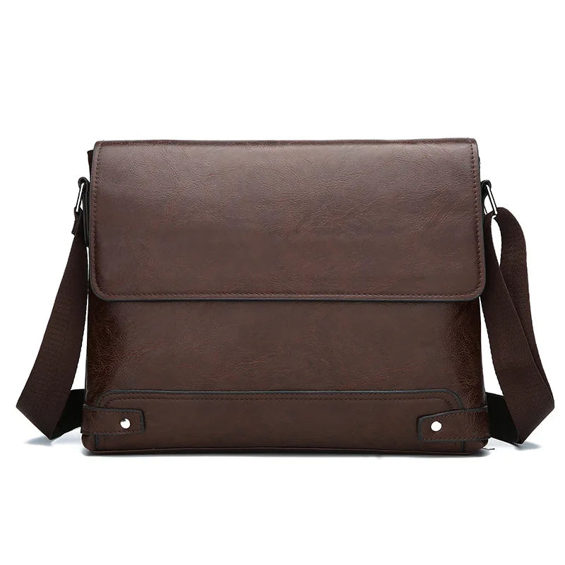 Briefcase For Men PU Leather Tote Boston Commuting Laptop Shoulder Executive Business Work Messenger Crossbody Side Designer Bag