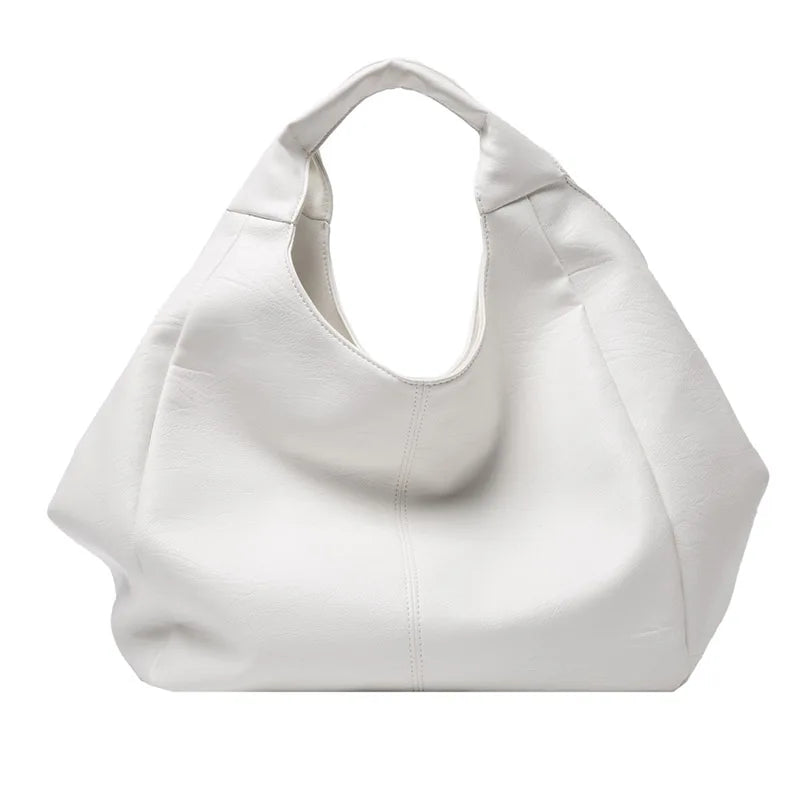 Fashion Women Handbags Female Large Shoulder Bags For Travel Weekend Shopping Feminine Bolsas Soft Leather White Messenger bag