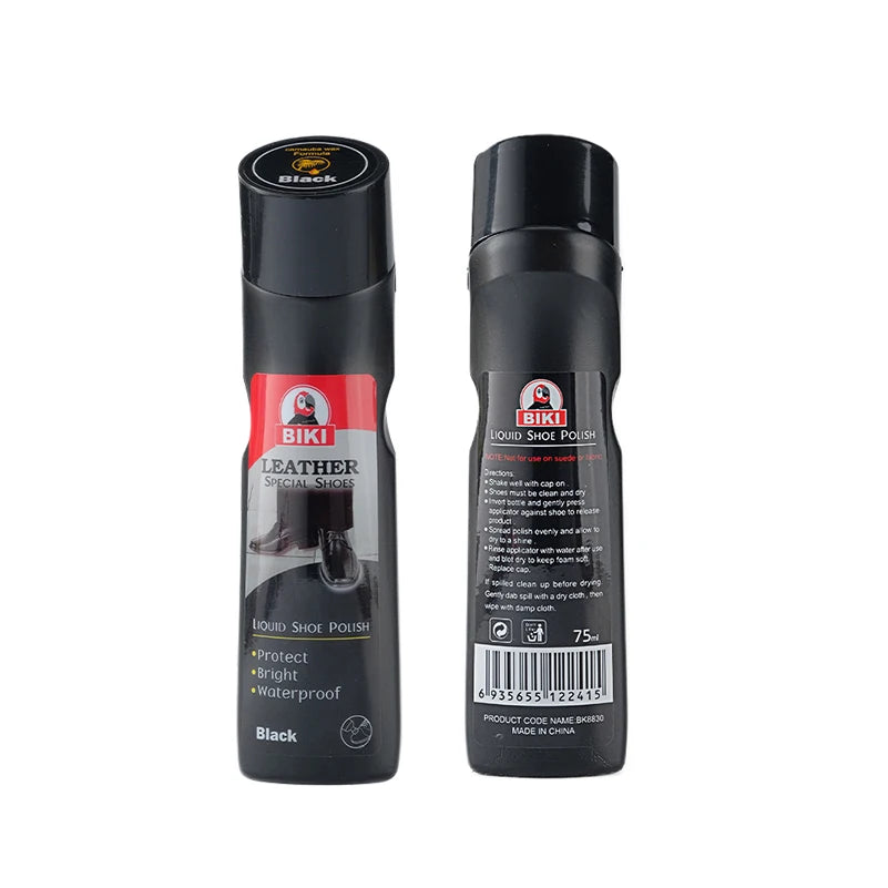 Neutral Brown Black Leather Care Cleaning Liquid Shoe Polish