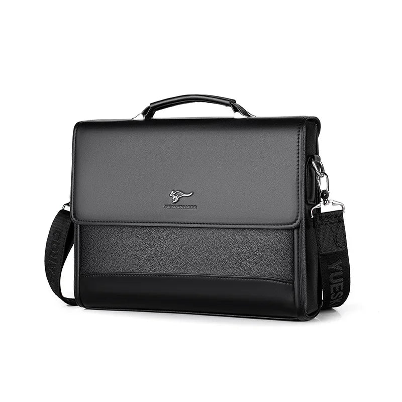 Male Handbags Pu Leather Men's Tote Briefcase Business Shoulder Bag for Men 2026 Brand Laptop Bags Man Organizer for Documents