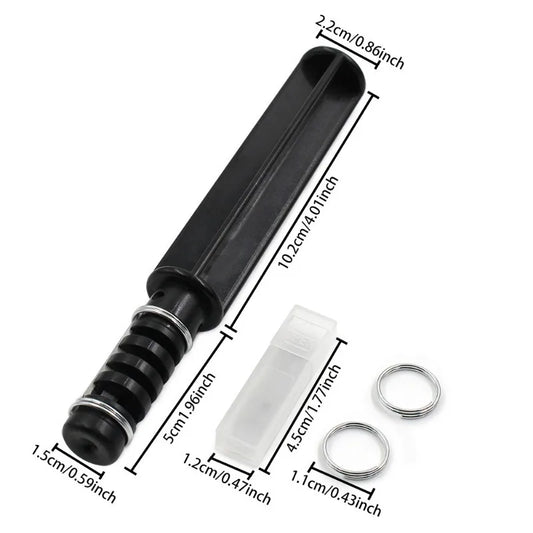 Leather Strip Cutter Tool for Leather Strap Cutter Handmade Leathercraft Knife with 3 Blades DIY Leather Cutting Tool