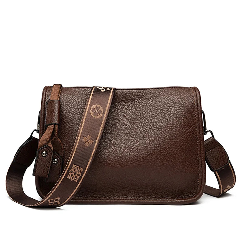 High Quality Leather Women Tote Bag Luxury Soft Cowhide Ladies Shoulder Crossbody Bags 2024 Fashion Female Messenger Sac