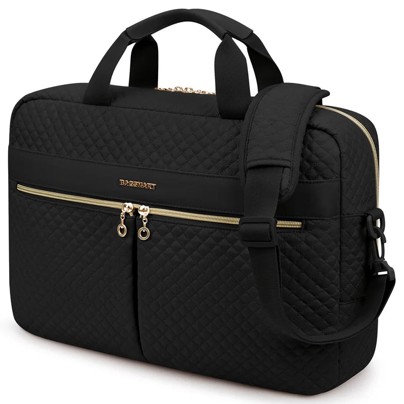 BAGSMART Large Capacity 17 inch Laptop Bag Shoulder Messenger Notebook Pouch Briefcase Office School Business Computer HandBag