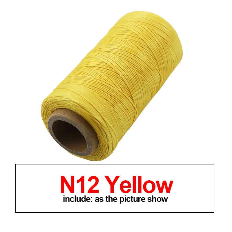 260M 150D Thickness Waxed Thread For Leather Waxed Cord For Diy Handicraft Tool Hand Stitching Thread Flat Waxed Sewing Line