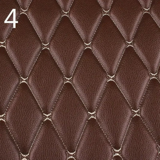 100x158cm Faux Leather Fabric Foam Quilted Padded for Car Interior Seat Cover Sofa Cushion Wear Resistant DIY