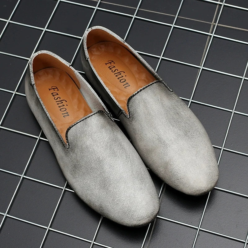 Men's Casual Shoes Genuine Leather Men Trendy Luxury Loafers Moccasins Mens Light Comfortable Driving Shoes