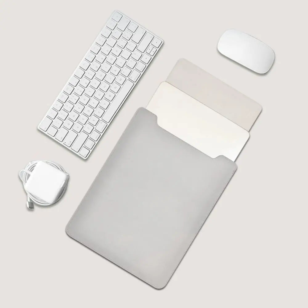 11 13 14 15 inch Laptop Sleeve Case Shockproof Ultra Thin PU Leather Ultrabook Cover Notebook Bag Protective Pouch