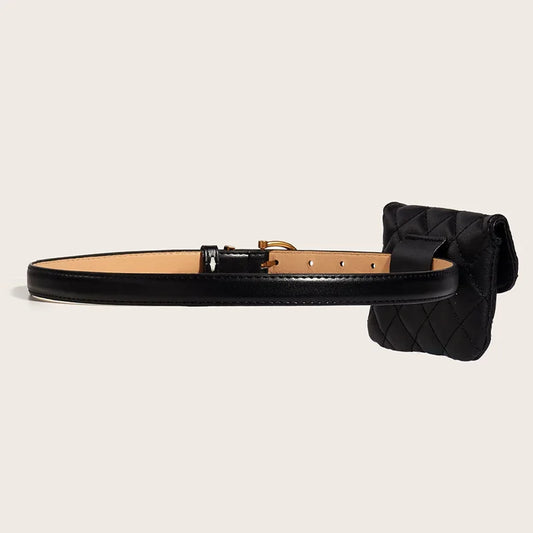 Elegant soft Leather Belt Bag For Women Crossbody Waist Purse Fanny Pack Evening Clutch Mini Handbag Designer Luxury Jeans Belt