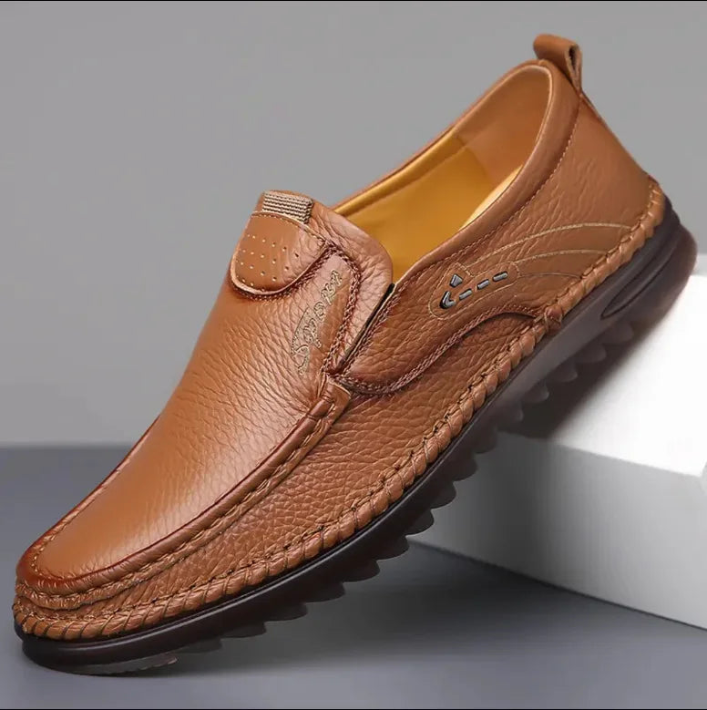 Men's Genuine Leather Driving Shoes Loafers Soft Sole Comfortable Breathable Casual Shoes Lightweight Flexible Sole for Men