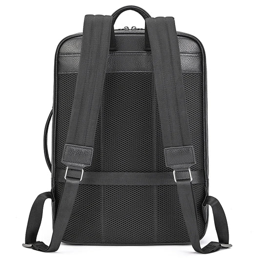 Luufan Business Leather Backpack For Men Male Genuine Leather Laptop Backpack 14 Inch Laptop School Bag School Bag Travel Bag