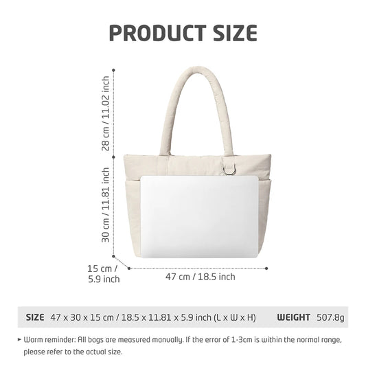 Ladies Large Capacity Shoulder Bag Laptop Case 15.6 16 inch Multi Pocket, Lightweight Travel Handbag Shockproof Laptop Tote Bag