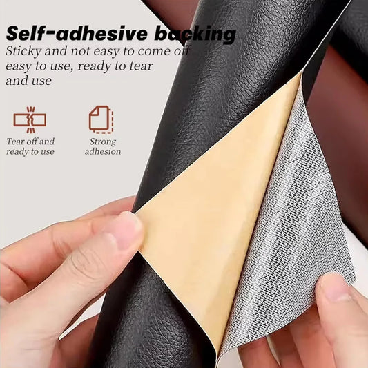 Leather Sticker Self-Adhesive Artificial Leather Patch Can Be Cut Wear-Resistant Waterproof Sofa Car Seat Leather Repair Sticker
