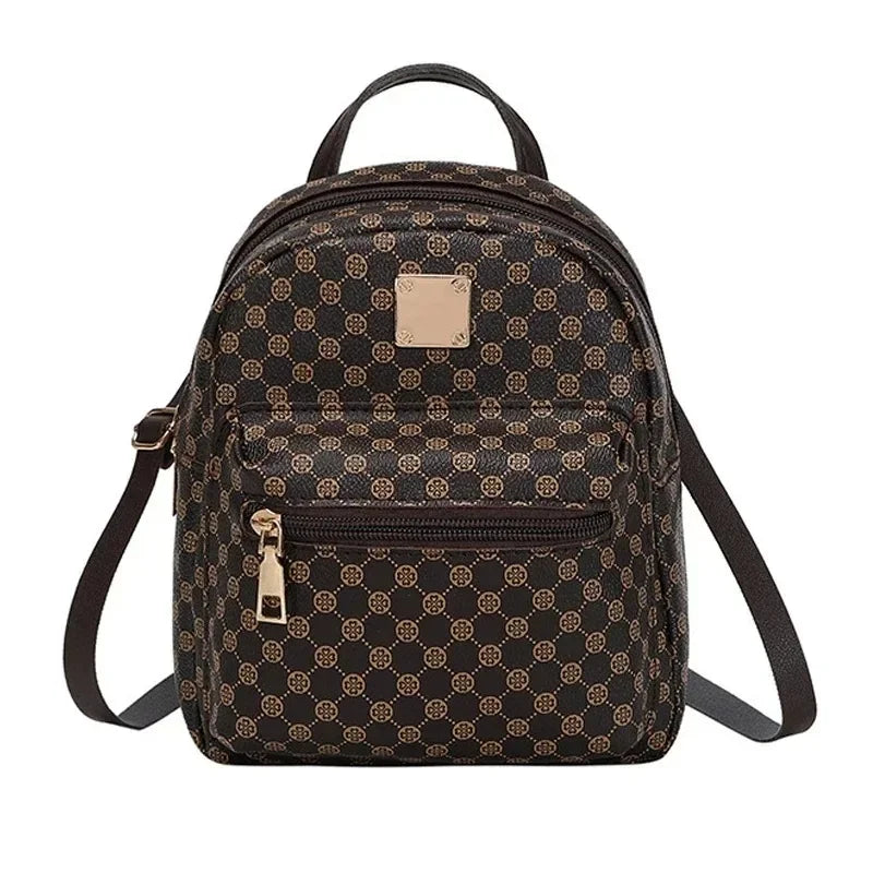 Women's Handbag Single Shoulder Crossbody Bag Double Shoulder Backpack Fashion All-matching Large Capacity Leisure Backpack