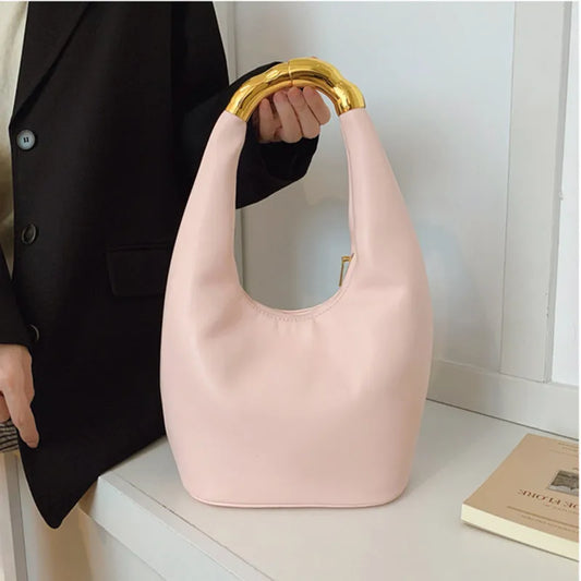 2025 Fashion Designer Luxury Female Leather Tote Bag Top Handle Women Handbags Lady High-end Party Underarm Bag Shoulder Bag