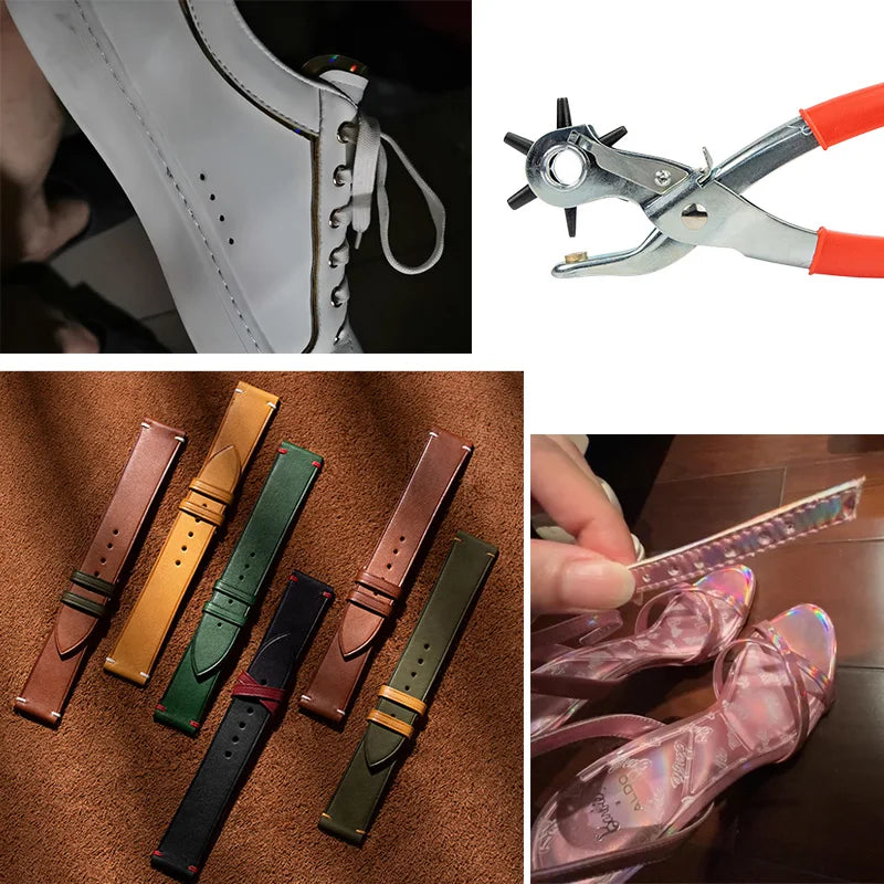 Leather Hole Punch Leather Tools Multifunctional Ordinary Carbon Steel Belt Puncher Punching Tool Belt Hole Puncher Crafts Tool