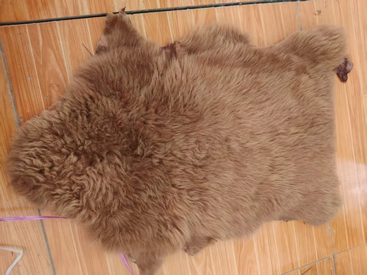 Whole Tuscan Sheepskin Dyed Fur Integrated with the Skin High Density Thick Velvet Curly Wool Sheep Warm Sofa Cushion