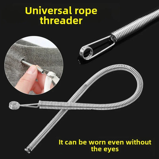 Universal Spring-Loaded Threader - Easy Rope & Elastic Insertion for Sewing, Waistbands & Crafts | Durable Sewing Tool