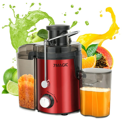 Juicer Machine, Centrifugal Juicer Machines Whole Fruit and Vegetable, 3-inch Wide Mouth Juicer Extractor with 3 Speeds