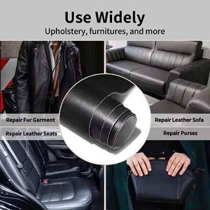 Waterproof and Soft Faux Leather DIY Self-Adhesive Leather Film Suitable for Sofa Repair and Leather Furniture