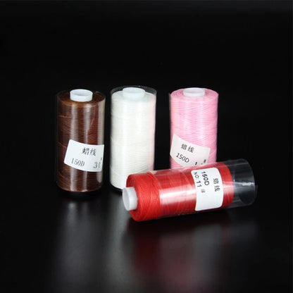 50M 0.8Mm Thickness Waxed Thread For Leather Waxed Cord For Diy Handicraft Tool Hand Stitching Thread Flat Waxed Sewing Line