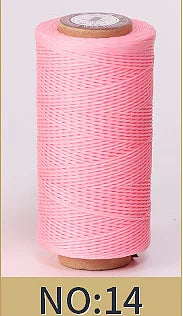 1mm 150D Leather Waxed Thread Cord for DIY Handicraft Tool Hand Stitching Thread 50 Meters Flat Waxed Sewing Line