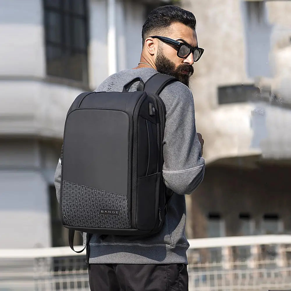 Men 15.6" Laptop Travel Business England Style Backpacks Scalable Large Capacity Anti-theft Male Women Luxury Luggage Tote Bags
