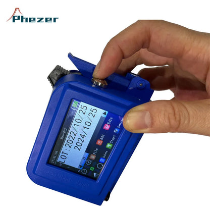 Phezer Mini Batch Code Portable Handheld Thermal Inkjet Printer XP600 for Flex Fast Dry Batch Coding Egg Date Expiry Number TIJ