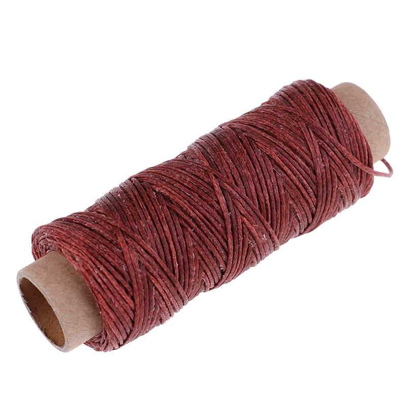 50m/Roll DIY Waxed Sewing Thread For Leather Shoe Hand Stitching Crafts Tool Hand Stitching For Leather Sewing Thread