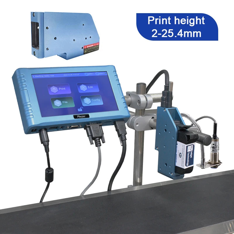 High Definition Multilingual 260E Online Inkjet Printer Digital Label Logo Date Batch Number Tij Coding Inkjet Printing Machine