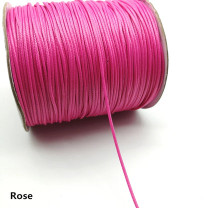 5 yards 1.5mm Waxed Thread For DIY Jewelry Making  String Rope  Leather Sewing Hand Wax Stitching #RoLi