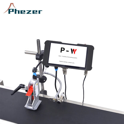 7 Inch Touch Screen Automatic Batch Code Printing machine Inkjet Printer Online Expiry Date Inkjet Coder for plastic wood rubber