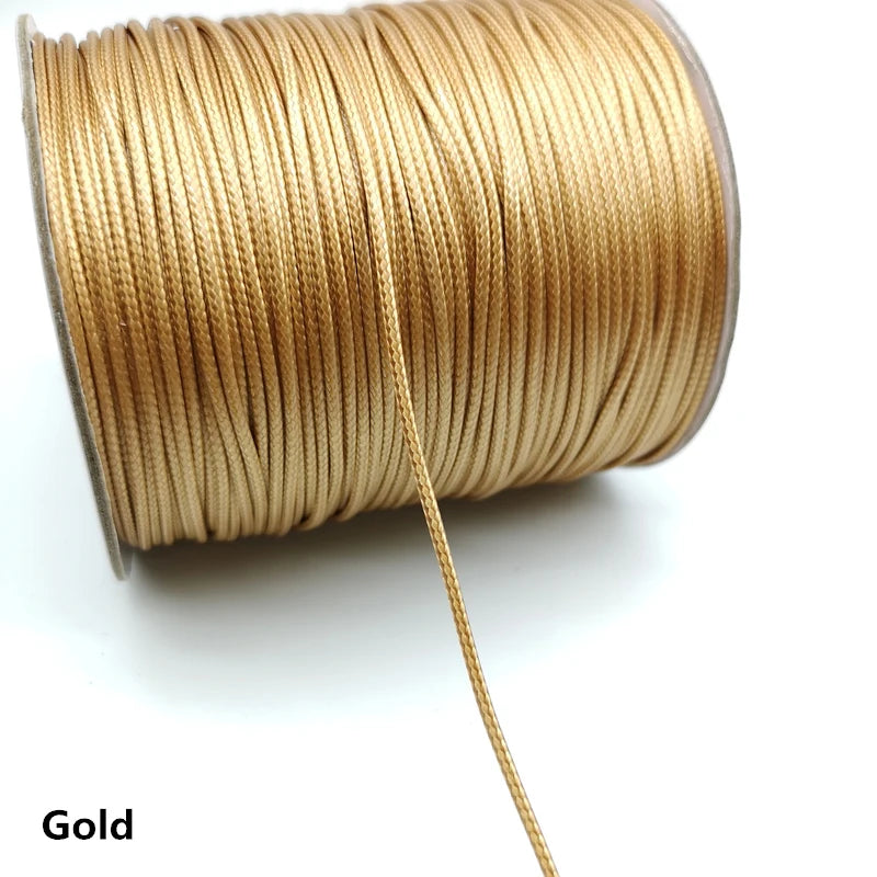 5 yards 1.5mm Waxed Thread For DIY Jewelry Making  String Rope  Leather Sewing Hand Wax Stitching #RoLi