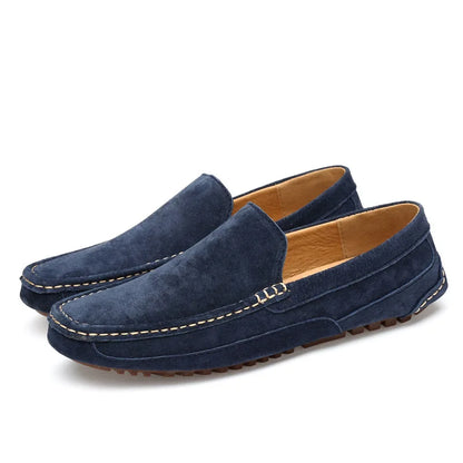 Suede Leather Man Loafers Luxury 2021 Casual Shoes For Men Boat Shoes Handmade Men Slipon Driving Shoes Male Moccasins Zapatos99