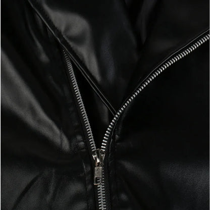 Fashion Leather Jackets Men PU Leather Coat Men Autumn Winter Motorcycle Jacket Men Casual Slim Fit Turn Down Collar Male Jacket
