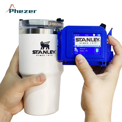 Phezer Portable Mini Handheld XP600 Inkjet Printer with Bill Printer Function Batch Code Printing